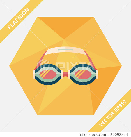 swimming goggles flat icon with long shadow,eps10 swimming goggles flat icon with long shadow,eps10 20092824