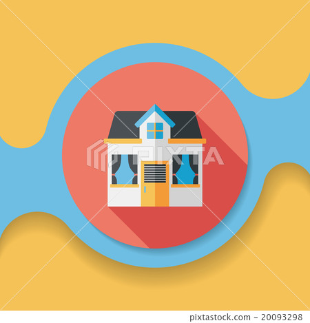 Building house flat icon with long shadow,eps10 Building house flat icon with long shadow,eps10 20093298