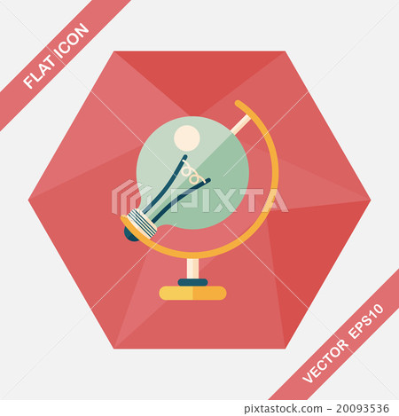 Light bulb flat icon with long shadow,eps10 Light bulb flat icon with long shadow,eps10 20093536