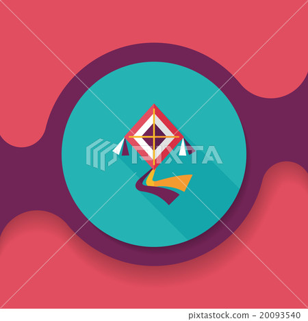 kite flat icon with long shadow,eps10 kite flat icon with long shadow,eps10 20093540