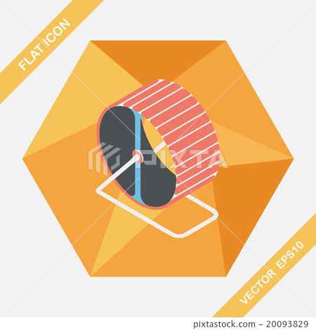 Pet exercise wheel flat icon with long shadow,eps10 20093829