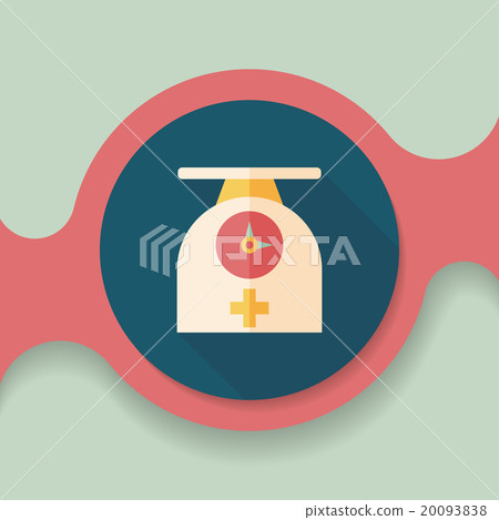 weight scales flat icon with long shadow,eps10 20093838