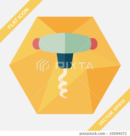 kitchenware corkscrew flat icon with long shadow,eps10 kitchenware corkscrew flat icon with long shadow,eps10 20094072