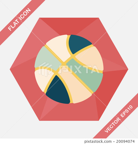 basketball flat icon with long shadow,eps10 basketball flat icon with long shadow,eps10 20094074