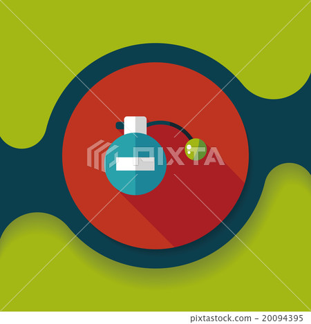 Perfume flat icon with long shadow,eps10 20094395