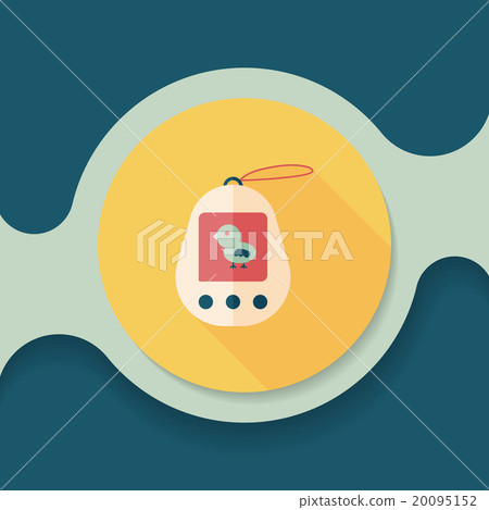 pocket pet flat icon with long shadow,eps 10 pocket pet flat icon with long shadow,eps 10 20095152
