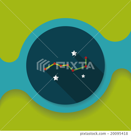 Space dipper flat icon with long shadow,eps10 Space dipper flat icon with long shadow,eps10 20095418