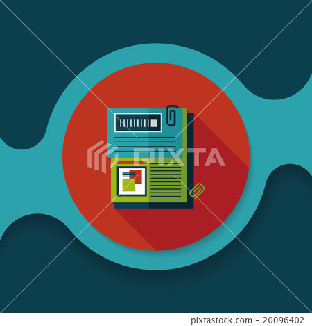 Document flat icon with long shadow,eps10 Document flat icon with long shadow,eps10 20096402