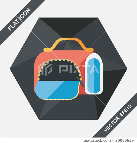 Pet dog travel cage flat icon with long shadow,eps10 Pet dog travel cage flat icon with long shadow,eps10 20096639