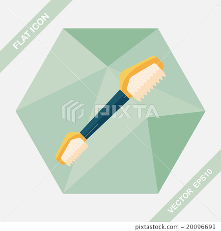 Pet teeth brush flat icon with long shadow,eps10 Pet teeth brush flat icon with long shadow,eps10 20096691