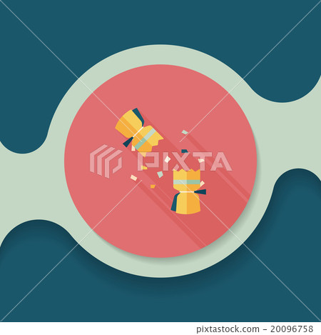 Christmas cracker flat icon with long shadow,eps10 Christmas cracker flat icon with long shadow,eps10 20096758