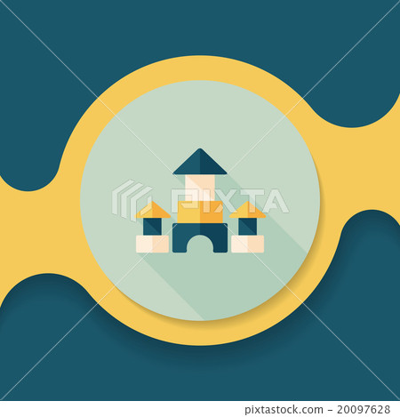 brick house flat icon with long shadow brick house flat icon with long shadow 20097628