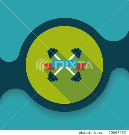 weightlifting flags flat icon with long shadow,eps10 weightlifting flags flat icon with long shadow,eps10 20097985