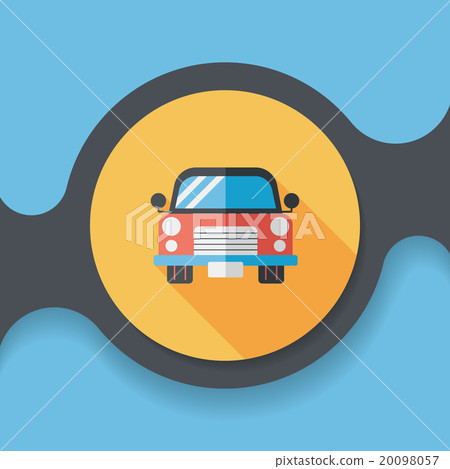 Transportation car flat icon with long shadow,eps10 Transportation car flat icon with long shadow,eps10 20098057