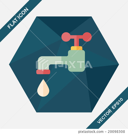 Environmental protection concept flat icon with long shadow,eps1 20098308