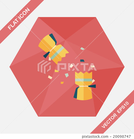 Christmas cracker flat icon with long shadow,eps10 Christmas cracker flat icon with long shadow,eps10 20098747