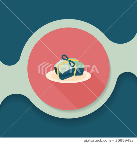 Chinese New Year flat icon with long shadow,eps10, Chinese cuisi 20099452