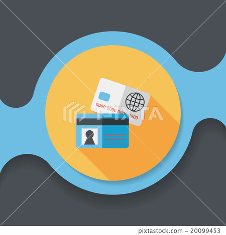 credit card flat icon with long shadow,eps10 credit card flat icon with long shadow,eps10 20099453
