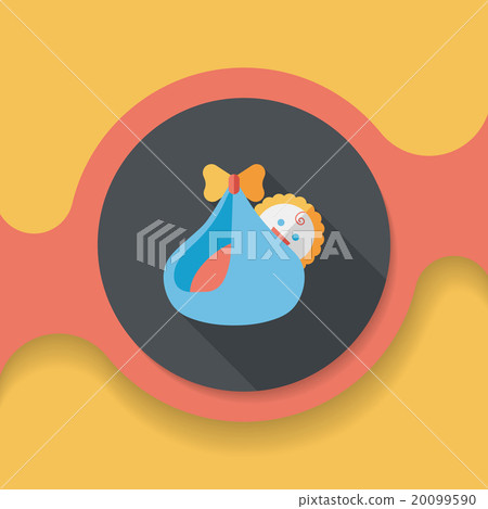 baby flat icon with long shadow,eps10 baby flat icon with long shadow,eps10 20099590