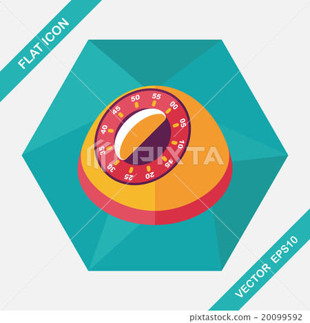 kitchenware timer flat icon with long shadow,eps10 kitchenware timer flat icon with long shadow,eps10 20099592