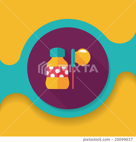 bubbles flat icon with long shadow,eps10 20099637