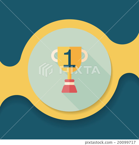 Trophy Cup flat icon with long shadow,eps10 Trophy Cup flat icon with long shadow,eps10 20099717