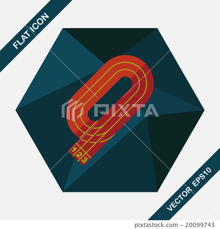 runway flat icon with long shadow,eps10 20099743