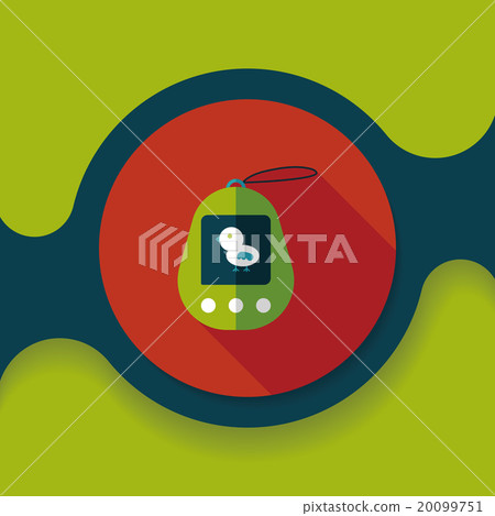 pocket pet flat icon with long shadow,eps 10 20099751