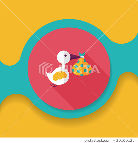 bird and baby flat icon with long shadow,eps10 bird and baby flat icon with long shadow,eps10 20100123