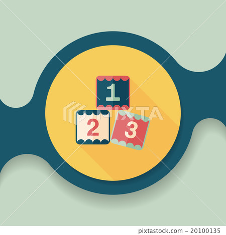 123 blocks flat icon with long shadow,eps10 123 blocks flat icon with long shadow,eps10 20100135