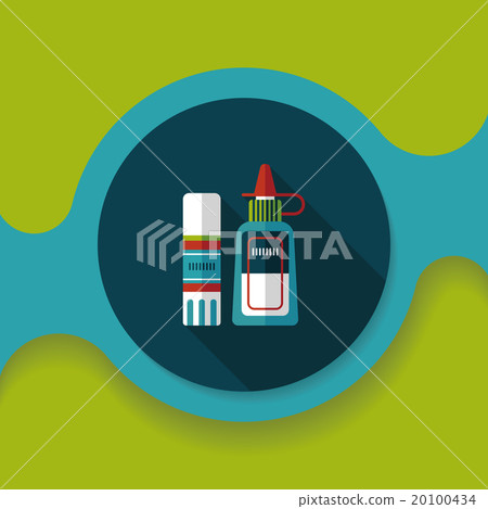 glue flat icon with long shadow,eps10 20100434
