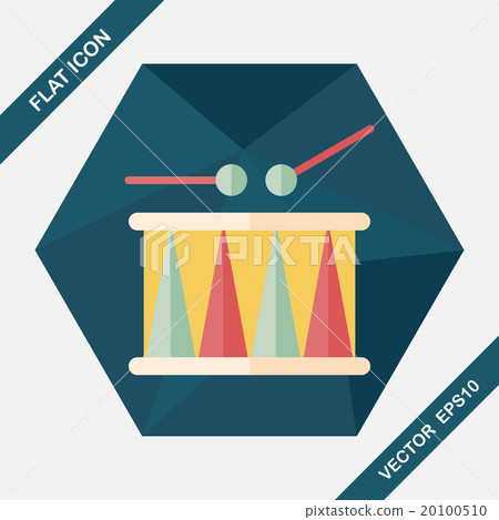 drum flat icon with long shadow,eps10 drum flat icon with long shadow,eps10 20100510