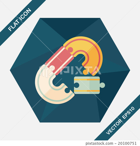 Race Tracks lat icon with long shadow,eps10 20100751