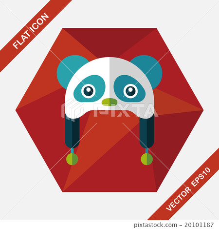 baby hat flat icon with long shadow,eps10 20101187