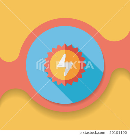 Environmental protection concept flat icon with long shadow,eps1 20101190