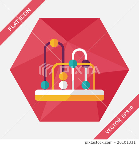 educational toy flat icon with long shadow,eps10 20101331