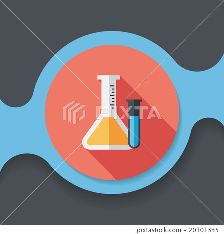 test tube flat icon with long shadow,eps10 test tube flat icon with long shadow,eps10 20101335