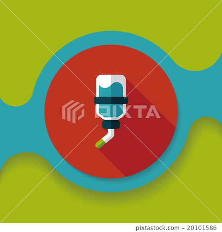 Pet water drinking bottle flat icon with long shadow, eps10 Pet water drinking bottle flat icon with long shadow, eps10 20101586