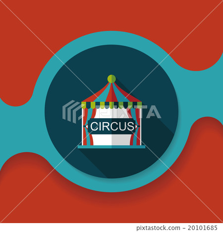 circus flat icon with long shadow,eps10 circus flat icon with long shadow,eps10 20101685