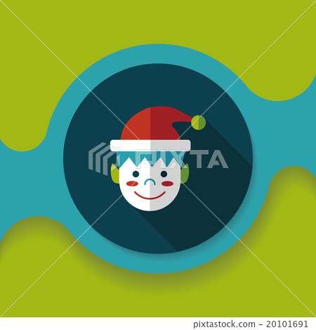 Christmas boy flat icon with long shadow,eps10 Christmas boy flat icon with long shadow,eps10 20101691