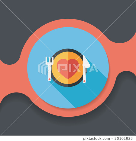 Valentine's Day flat icon with long shadow,eps10 Valentine's Day flat icon with long shadow,eps10 20101923