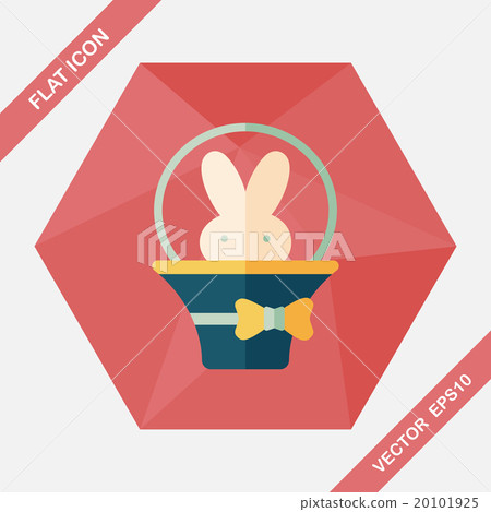 easter bunny flat icon with long shadow,eps10 easter bunny flat icon with long shadow,eps10 20101925