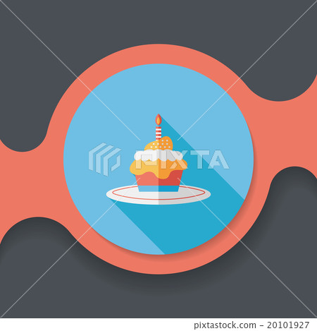 birthday cake flat icon with long shadow,eps10 birthday cake flat icon with long shadow,eps10 20101927