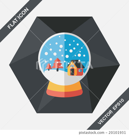 snow globe and gifts flat icon with long shadow,eps 10 snow globe and gifts flat icon with long shadow,eps 10 20101931
