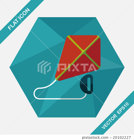 kite flat icon with long shadow,eps10 kite flat icon with long shadow,eps10 20102227