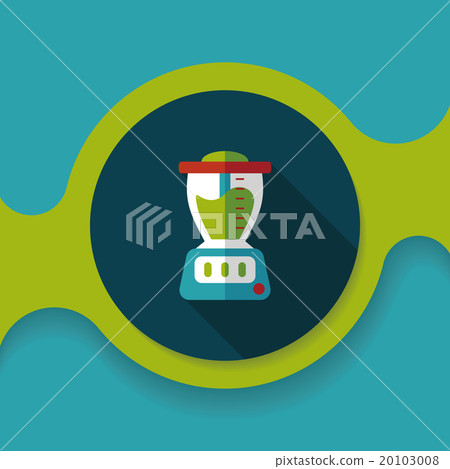 juice machine flat icon with long shadow,eps10 20103008