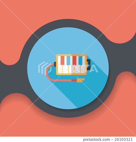 piano flat icon with long shadow piano flat icon with long shadow 20103321