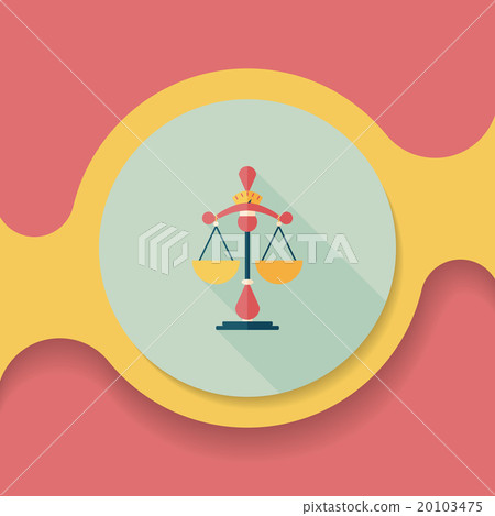 Balance flat icon with long shadow,eps10 20103475