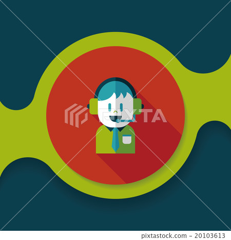 Customer service icon with long shadow,eps10 Customer service icon with long shadow,eps10 20103613