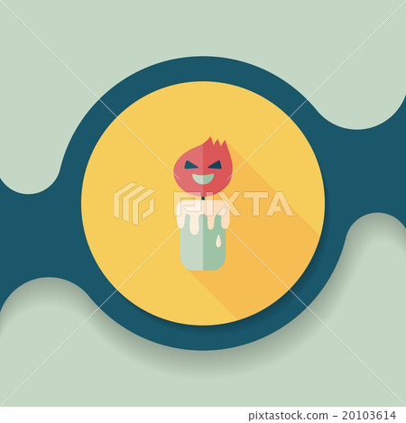 halloween candle flat icon with long shadow,eps10 halloween candle flat icon with long shadow,eps10 20103614